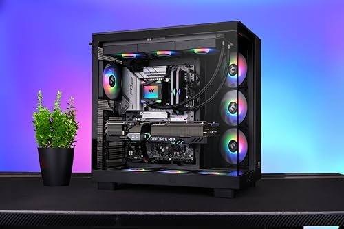 LA360 ARGB Sync AIO Wasserkühlung 360mm – RGB Wasserblock im Gaming-Style, 3×120mm ARGB Lüfter bis 2500 RPM, vorinstalliert, Intel/AMD kompatibel, Schwarz