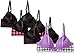 Candie's Girls' Big Convertible Strap Wireless Lightly Lined Bra Multi Pack, White Purple Pink Black, 32A