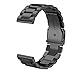 Kuxiu Compatible with Garmin Fenix 3 Replacement Watch Band, Stainless Steel Metal Wristband Bracelet for Fenix 3 / Fenix 3 HR/Fenix 5X Smart Watch (Black)
