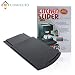 COMFECTO Multiuse Handy Caddy Sliding Tray, ABS Base Smooth Rolling Wheels Stand, 12 inches in Black primary