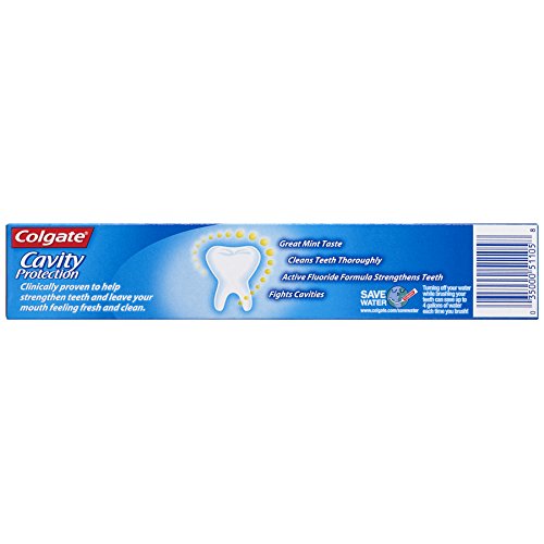 Colgate Cavity Protection Travel Toothpaste with Fluoride, ADA Accepted
