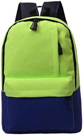 Bysn School Travel Backpack for Kids Bookbag Green&amp;Blue