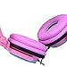 Kids Headphones Cat Ear Headphones LED Flashing Lights (Pink)
