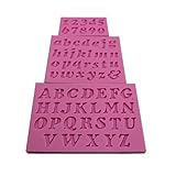 Joylive 3 3pcs/set Mini Letter&Number Silicone Handmade Fondant Cake Decorating DIY Mould Mold