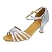 Women's Professional Latin Dance Shoes Satin Salsa Ballroom Wedding Dancing Shoes 2.4'' Heel