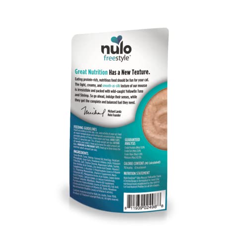 Nulo Freestyle Cat Food Mousse, Yellowfin Tuna & Shrimp, Nutritious