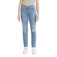 Levi's Women's 724 High Rise Straight Jeans, Slate Reveal (Waterless), 32 Short