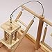 QBLEEV Parrot Wood Play Gym Playground for Traning, Bird Stand Perch Cage Playstand Natural Playgym Playpen Ladder Toy Exercise Decorative Play 13.7″ L12.6 W11 Hthumb 2