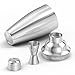 Kitchen Joy Cocktail Shaker Bar Set, Bundle with Jigger and Built-In Strainer 24 Ounce and Cocktails Recipes eBook