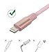 iPhone Charging Cable, Quntis iPhone Charger 3Pack 3FT 6FT 9FT Lightning Cable Fast Charging Cord for iPhone X 8 Plus 7 Plus 6S Plus 6 Plus 5 5S 5C SE iPod iPad Pro and More Apple Devices, Pink