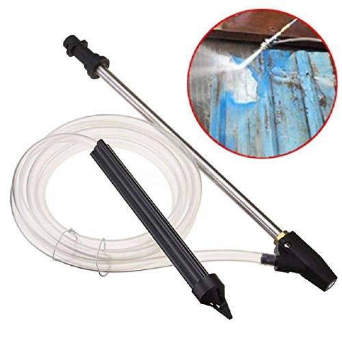 Boddenly Electronic Pressure Washer DIY Wet Sand Blaster Kit with 1/4 Quick Release Plug, Air Sandblaster Gun Siphon Tool Sand Blaster Kit, Electronic Pressure Washer DIY Wet Sand Blaster Kit