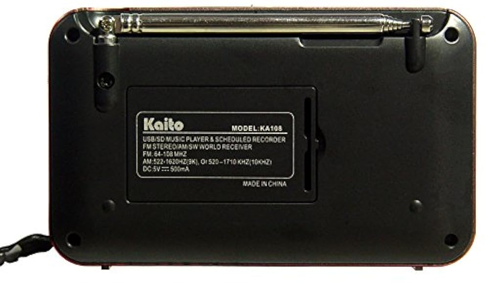 Radio Kaito ka108 Radio AM FM Onda Corta, mp3 radio Recorder - Imagen 4