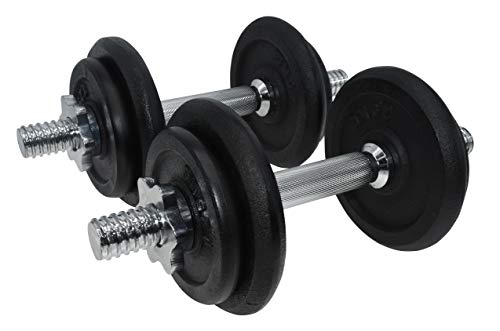 Urban-Fitness-20kg-Cast-Iron-Dumbbell-Set