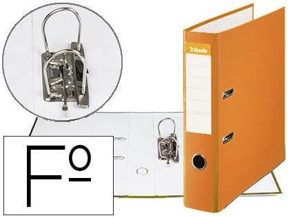LOTE DE 5 ARCHIVADORES AZ ESSELTE LOMO ANCHO FOLIO NARANJAS: Amazon.es: Oficina y papelería
