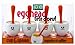 Joie 8 Piece Egghead Egg Cup and Spoon, Multicolor