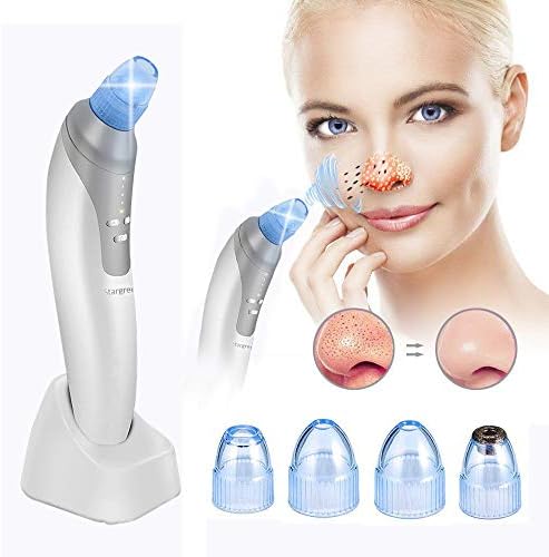 Blackhead Remover, Electric Facial Nose Pore Cleanser Acne Vacuum Suction Remover,USB Rechargable Blackhead Silica Gel Sucker Electric Skin Cleanser Beauty Instrument (1)