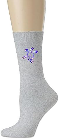 Peace Turtle Men's Classics Cotton Athletic Crew Socks Colorkey