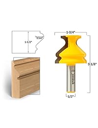 Yonico 16129 - Punta de enrutador con base moldeada (2.5 in, vástago de 1 2")