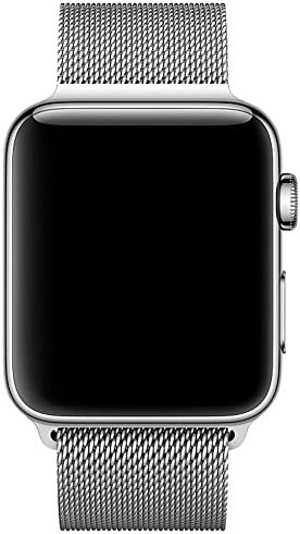 Fening Apple Watch Band 42mm, Milanese Loop Stainless Steel Mesh iWatch Band with Magnetic Lock for Apple Watch Series 3 Series 2 Series 1 Edition - Silver