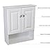 Design House 531962 Claremont Bathroom Wall Cabinet 2-Door, 1-Shelf, 22 x 26, Honey Oak