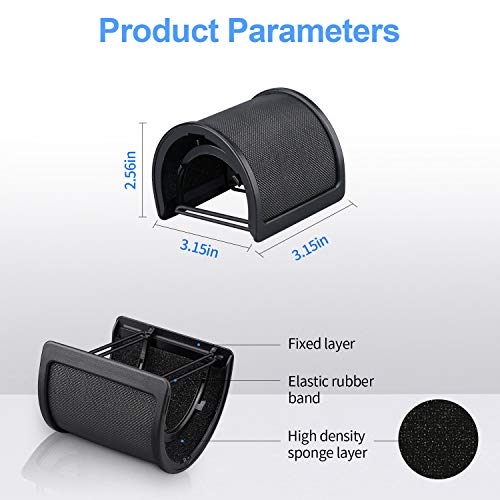 Pop Filter,Aokeo [Upgraded Three Layers] Metal Mesh & Foam & Etamine Layer Microphone Windscreen Cover Handheld Mic Shield Mask,Microphone Accessories for Vocal Recording,Youtube videos,Streaming - Thumbnail 3