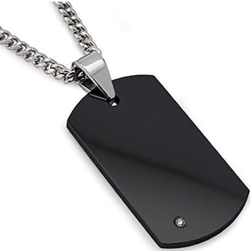 dog tags with diamonds