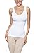 Khaya Women's Super soft Camisole Seamless Shapewear Basic Tank Top, White, XX-Large
