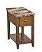 Signature Design by Ashley Breegin New Traditional Chair Side End Table, Brown with Faux Marble Top