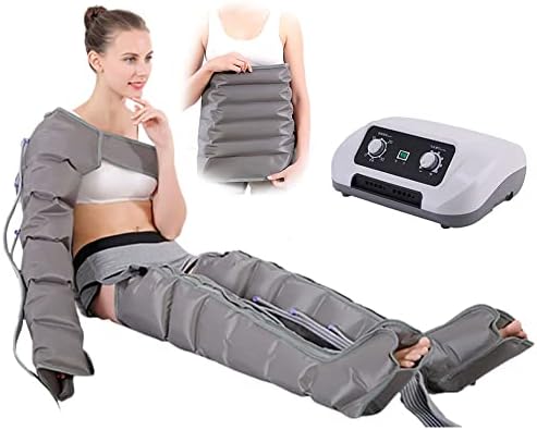 8 Air Bags Electric Air Compression Massager Tall Man Waist Leg Pump Wraps Foot Ankles Calf