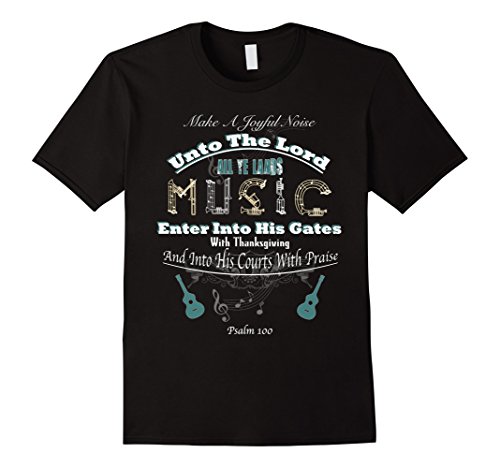 Men’s Make A Joyful Noise Tee Shirt 2XL Black