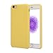 iPhone 6 Case, Ultra Thin Liquid Silicone Gel Rubber Shockproof Case and Ultra Soft Microfiber Cloth Lining Cushion for iPhone 6/6s (Yellow)