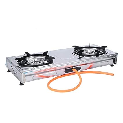 Jaxpety Emergency Portable Propane Gas Stove 2 Double Burner Gas