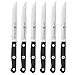 ZWILLING Gourmet 6-Piece Razor-Sharp German Steak Knife Set, Made in Company-Owned German Factory with Special Formula Steel perfected for almost 300 Years, Dishwasher Safe