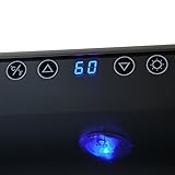 AKDY 28 Bottle Single Zone Thermoelectric Freestanding Wine Cooler Cellar Chiller Refrigerator Fridge Quiet Operation