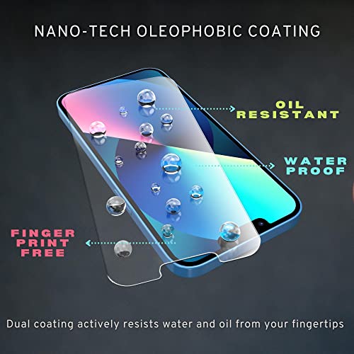 CASEBASE 2 in 1 iPhone 13 and iPhone 13 Pro Screen Protector Tempered Glass [6.1 inch display