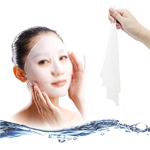 Skin Face Care (100 Pieces) DIY Facial Paper Compress Masque Mask,DIY Skin Care Natural Face Cotton Mask Sheet