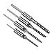 4Pcs Woodworker Square Hole Drill Bits Wood Mortising Chisel Set Mortise Chisel Bit Kits Woodworking Hole Saw Sets with Twist Drill DIY Mortising Chisel Power Tools