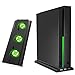 OIVO Vertical Stand Compatible with Xbox One X, Cooling Fan, Vertical Stand Cooler, Cooling Dock Station with 3× 2.0 USB HUB Adapter and a Light Bar for Microsoft Xbox One X