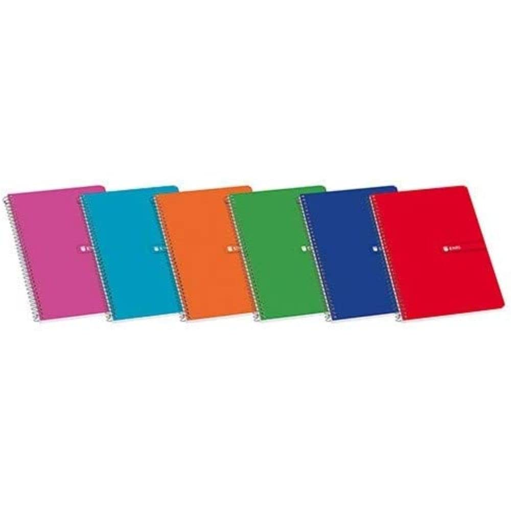 Enri 100430104 - Scratched notebook, A5, 80 sheets, random colors- Pack of 1