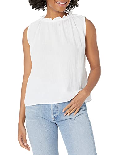 VELVET BY GRAHAM & SPENCER Womens Bianca Sleevless Top Shirt, White, X-Small US