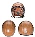 Woljay Leather Motorcycle Vintage Half Helmets Motorcycle Biker Cruiser Scooter Touring Helmet (M, Brown)