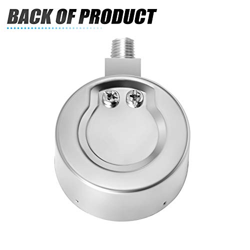 MEANLIN MEASURE Stainless Steel Pressure Cooker Gauge,020Psi 2" DIAL FACE steam Pressure Gauge