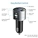 Bluetooth Fm Transmitter, TOMPOL In-Car Wireless Bluetooth FM Transmitter MP3 Player Radio Adapter Car Kit with Dual USB Port and Hands-free Calling