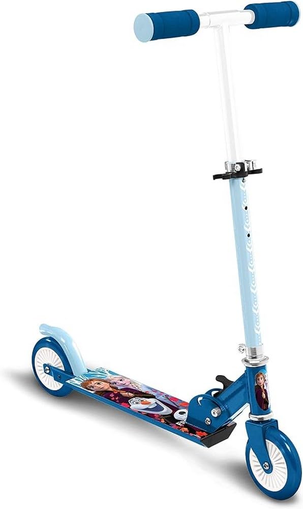 Stamp - Disney Anna, Elsa, RN244042 Frozen II Foldable Scooter, Blue, One Size