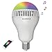 Lufei Smart RGB Color Changing Music Ball LED Light E26 / E27 Bulb Built-in Bluetooth Speaker Remote Controled Via App