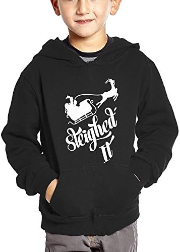 Custom Big Little Boys V Neck Sweatshirts Kangaroo Pocket Christmas Pattern Long Sleeve Pullover Tops