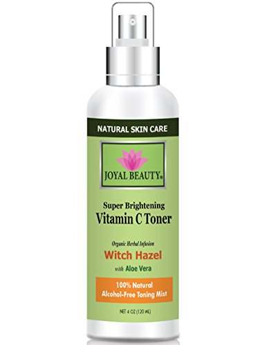 Joyal Beauty Natural Witch Hazel Vitamin C Alcohol-free Toner for Face, 4 Ounce (120 ml)