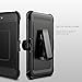 iPhone 7 Plus Case, YOUMAKER Full-body Rugged Belt Clip Holster Case with Built-in Screen Protector for Apple iPhone 7 Plus (2016) 5.5 inch - Black/Black