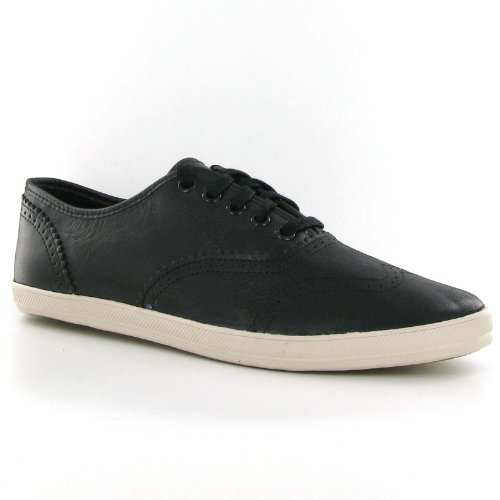 mens black leather trainers size 9