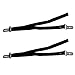 ilovebaby Furniture Straps for Anti-Tip Furniture and Flat Screen TV Safety Strap with Metal Buckle and Webbing Pack of 2 Color Black